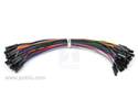 Thumbnail image for Jumper Wires Premium 6" 50-Piece Rainbow Assortment Female-Female